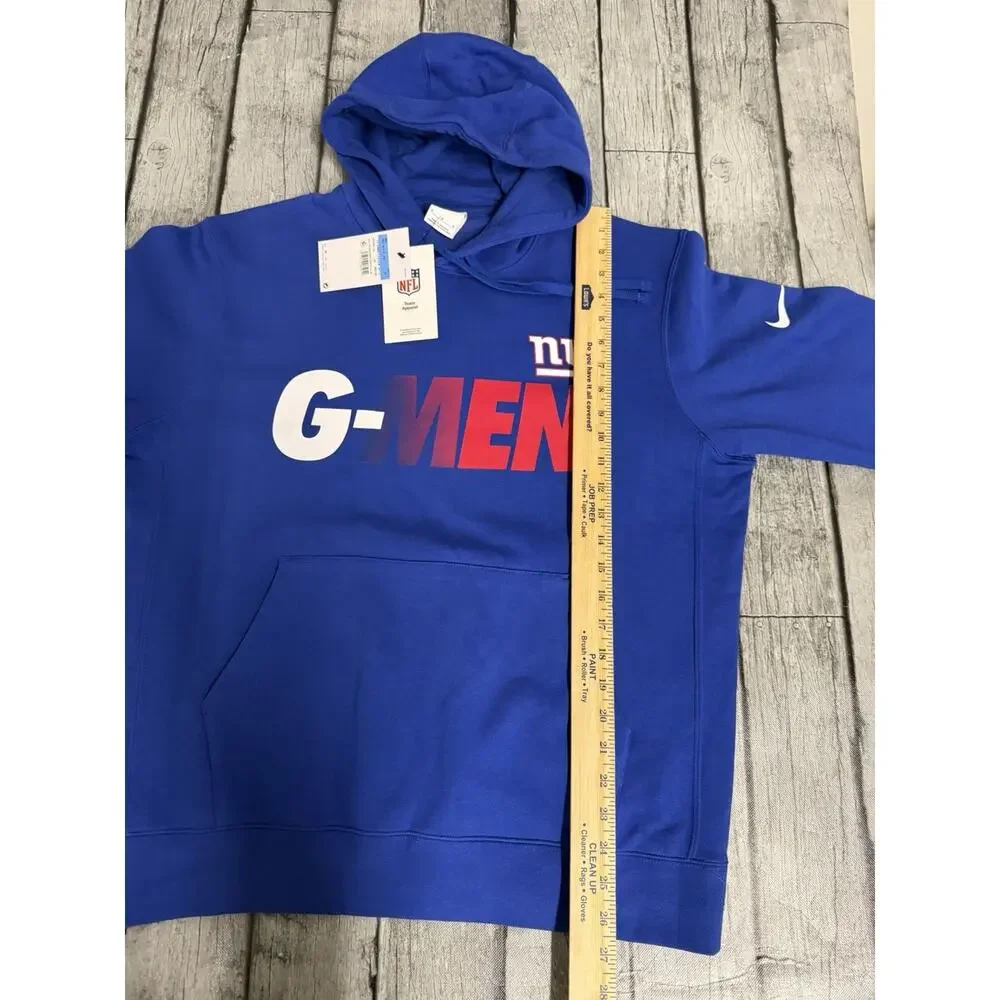 NWT Nike Men's New York Giants G-Men Local Fleece Pullover Hoodie Medium Royal - Picture 8 of 9